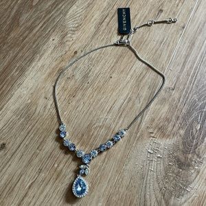 Givench Swarovski Crystal Necklace (Sky Blue)